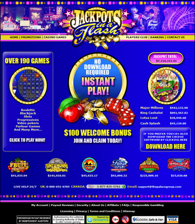 Jackpots in a Flash